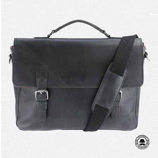 Briefcase | Laptoptas | Aktetas Oakham Zwart