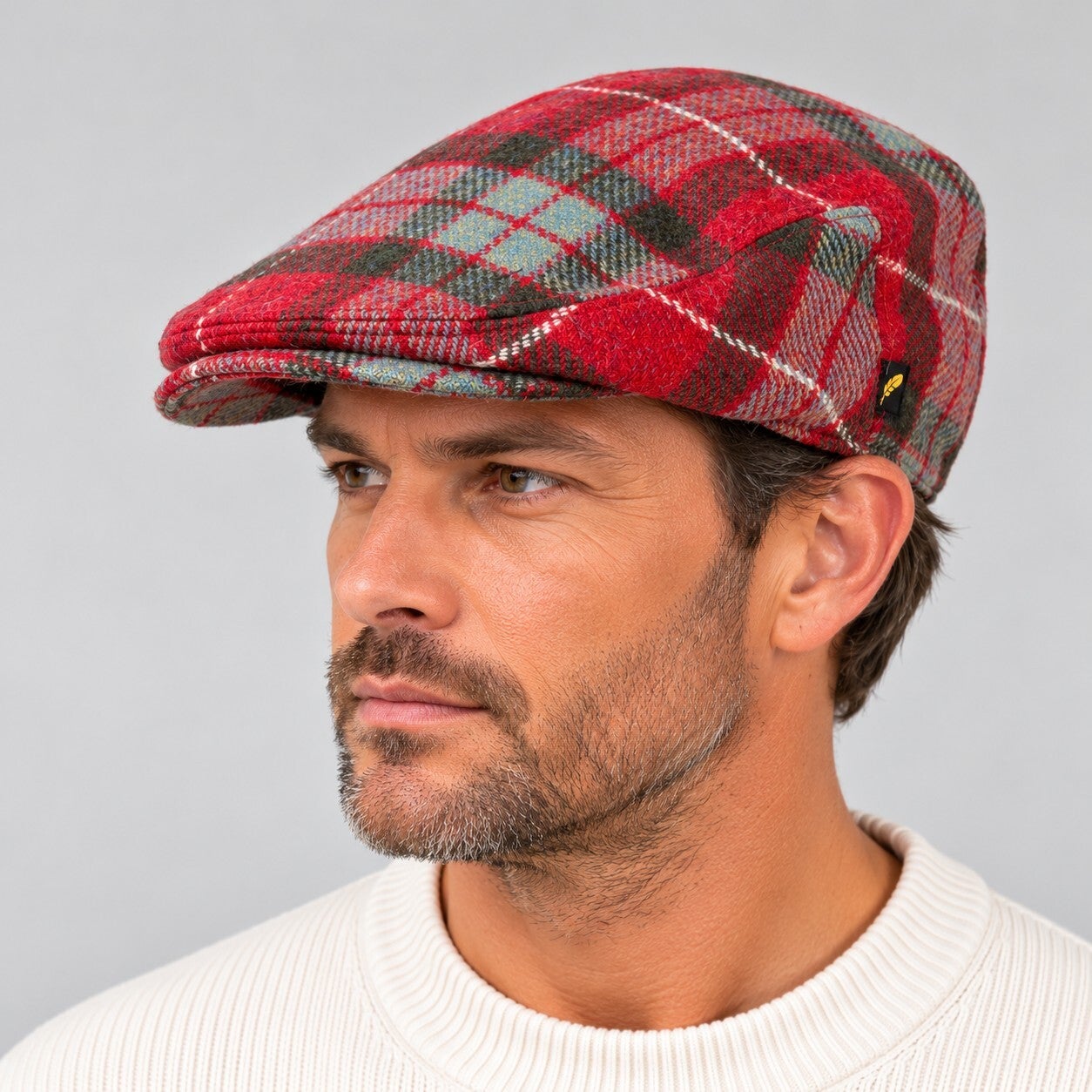 Hatman of Ireland Flat Cap Unisex Aran Fraser  100% Iers scheerwol