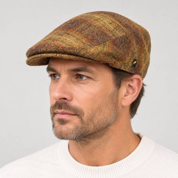 Hatman of Ireland Flat Cap Unisex Aran Rustik 100% Iers scheerwol