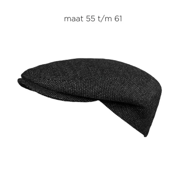 Flat cap small dots brown