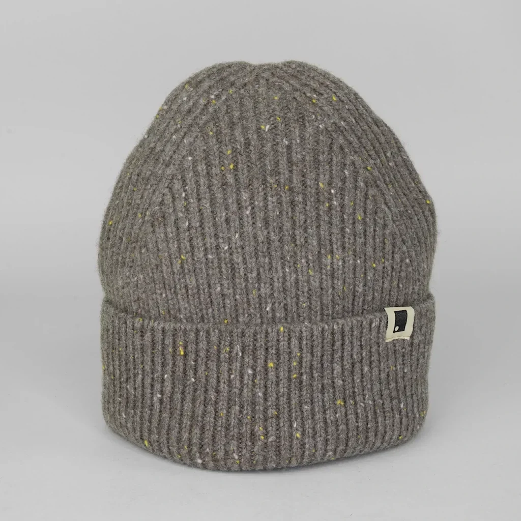 Moorland Wool Rib Beanie Mocka