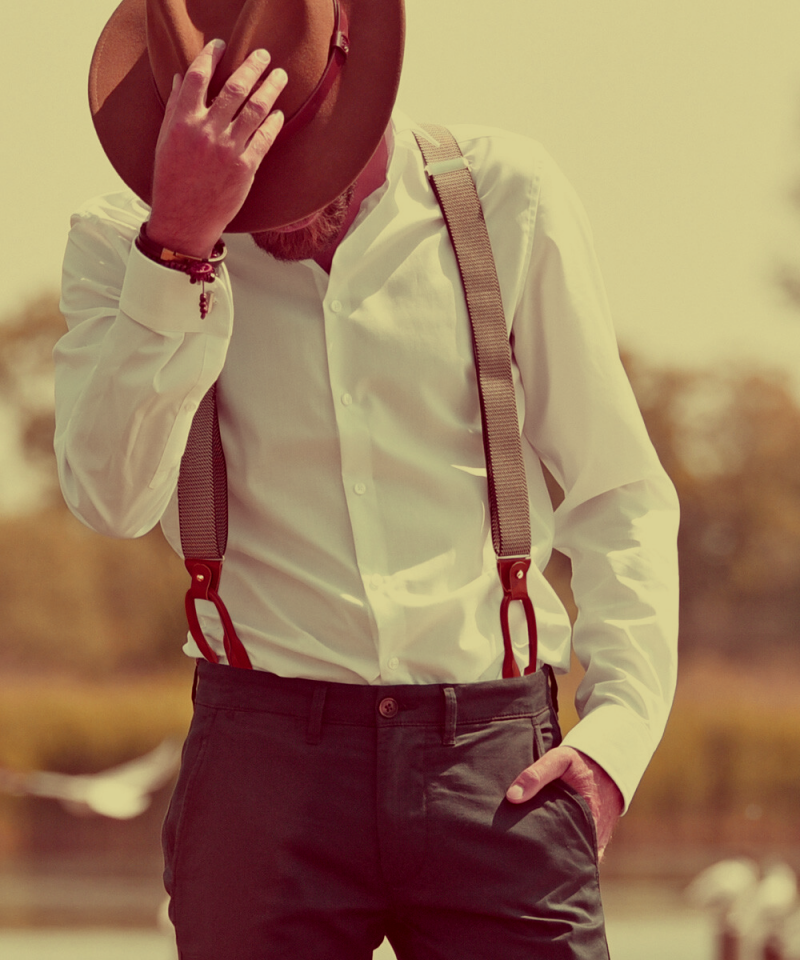 bretels klassiek woeds pet herenhoed herenbretels mannencadeau 