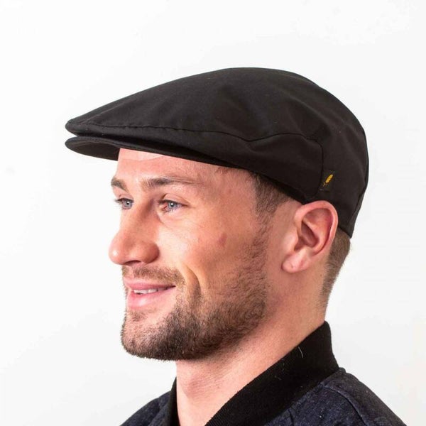 Hatman of Ireland Poplin flat cap Zwart, katoen