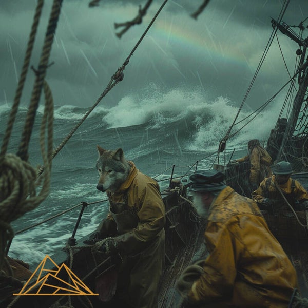 The Wolf in Fisherman's Clothing - Abstract Print