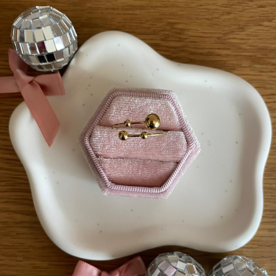 Mixed Balls Ring - goud