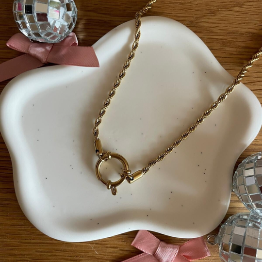 Gevlochten Ketting met Boeislot DIY - goud