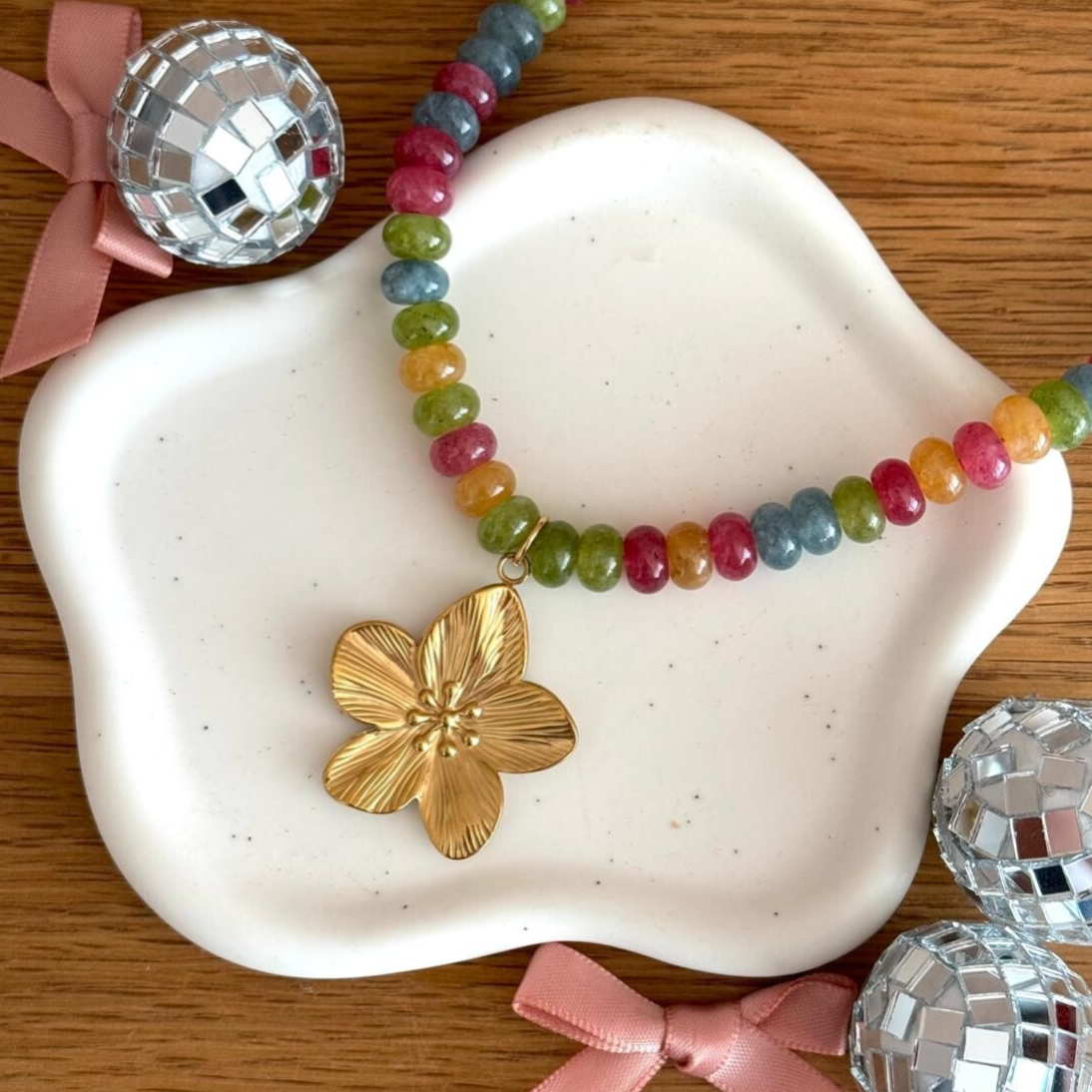 Candy Kralenketting - goud
