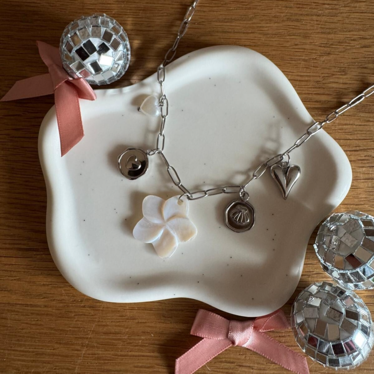 Beach Bedelketting - zilver