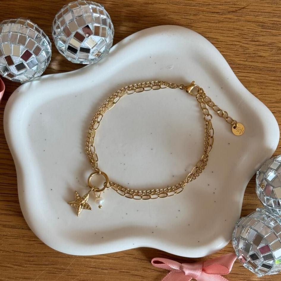 Starfish Armband - goud