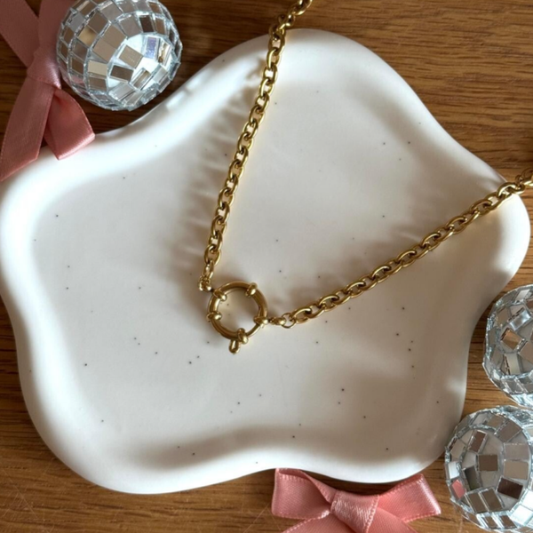 Grove Schakelketting met Boeislot DIY - goud