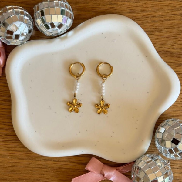Tiny Blossom Oorbel - goud