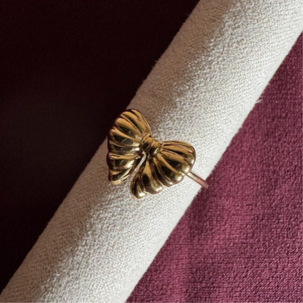 Small Bow Ring - goud