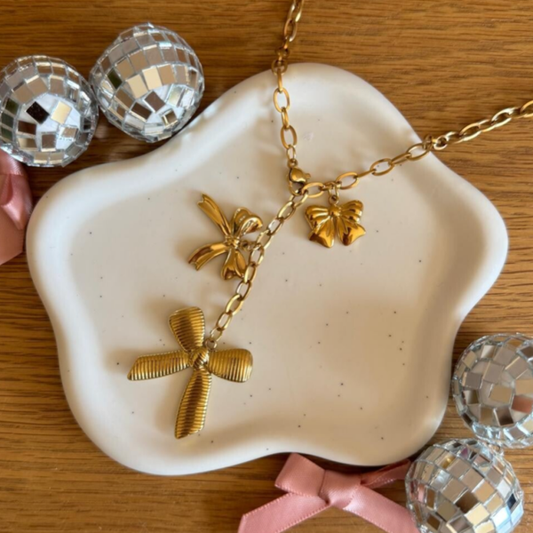 Lovely Bow Ketting - goud