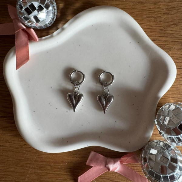 Small Hearts Oorbel - zilver