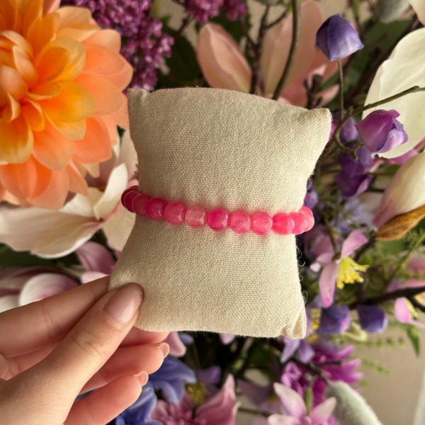 Roze Kralenarmband