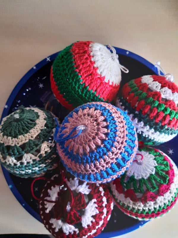 Gehaakte Kerstbal
