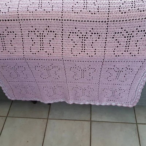 Rose baby dekentje