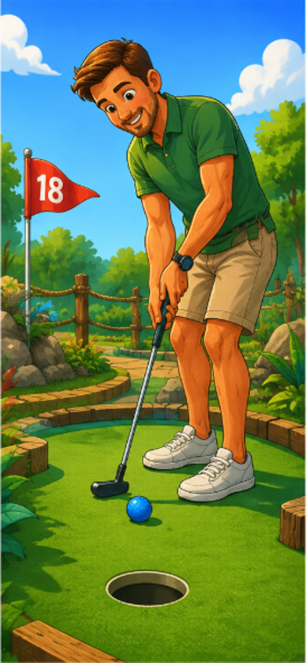 Adult 18 hole mini golf