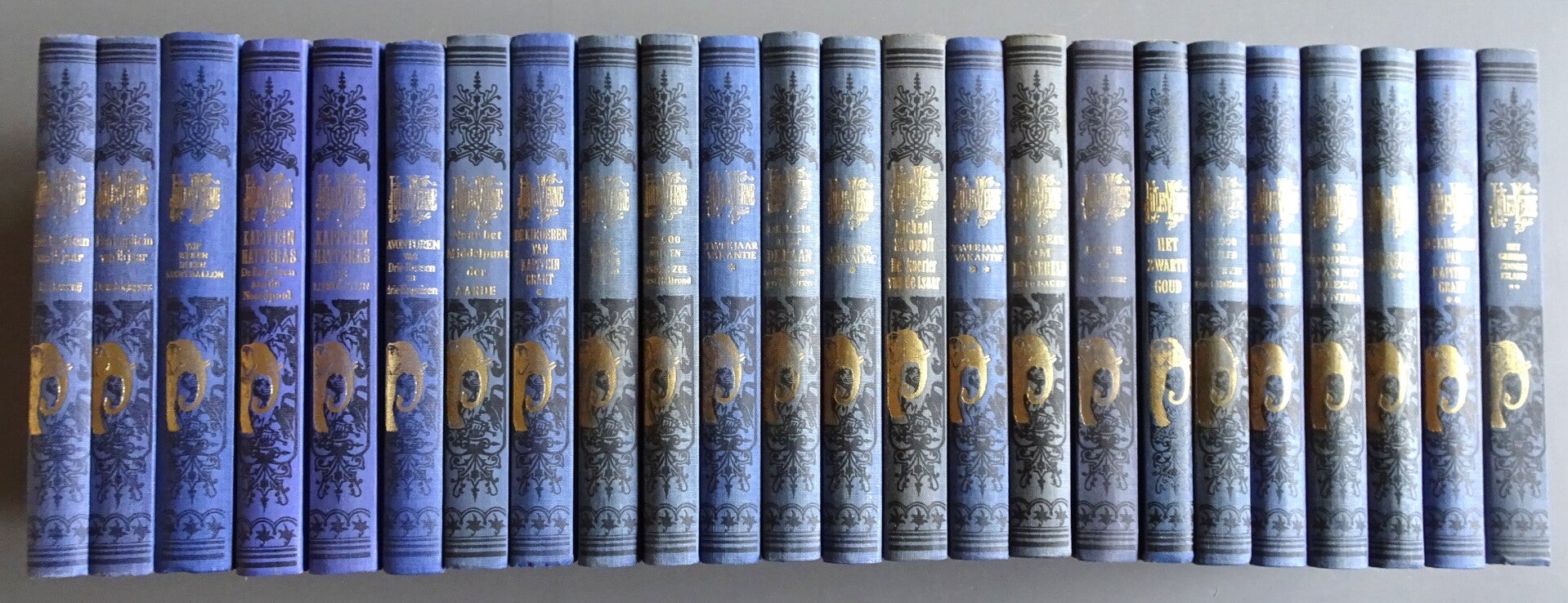 JBJ - Verne, Jules - Serie 4 blauwe bandjes - 26 delen