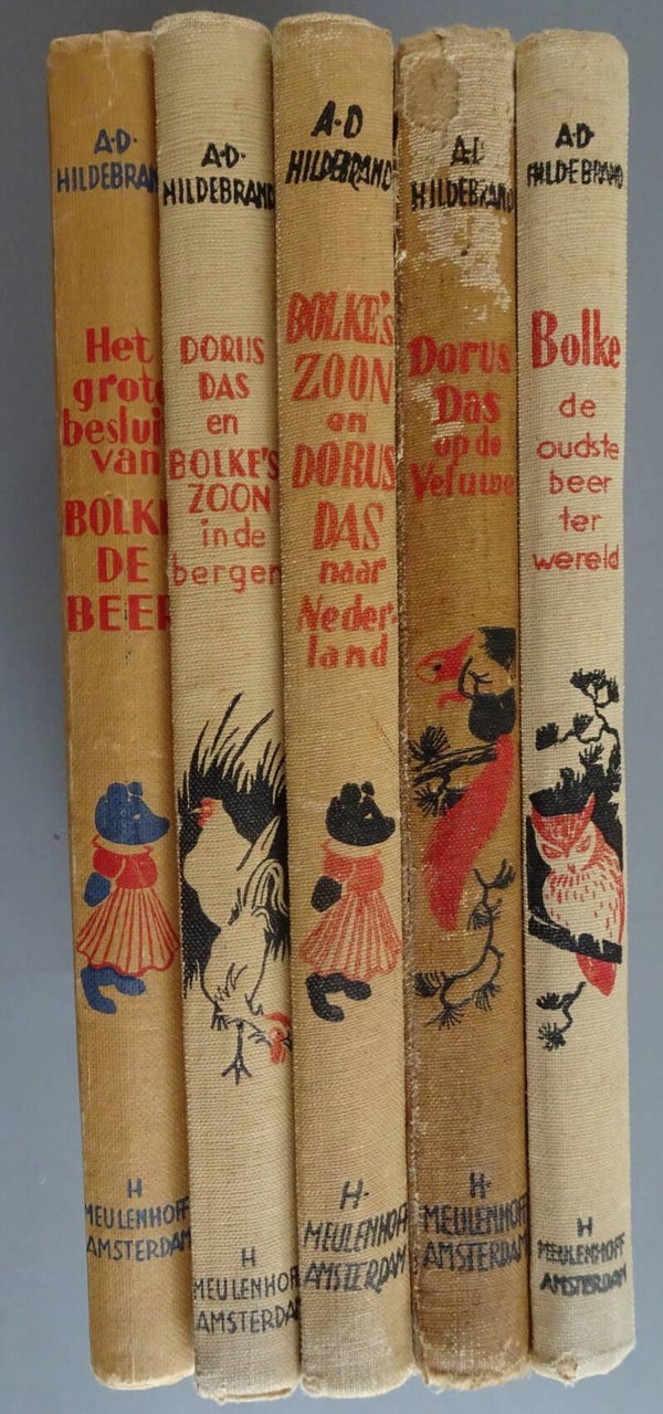 JBJM - Bolke de Beer 5 delen OUDE SERIE5