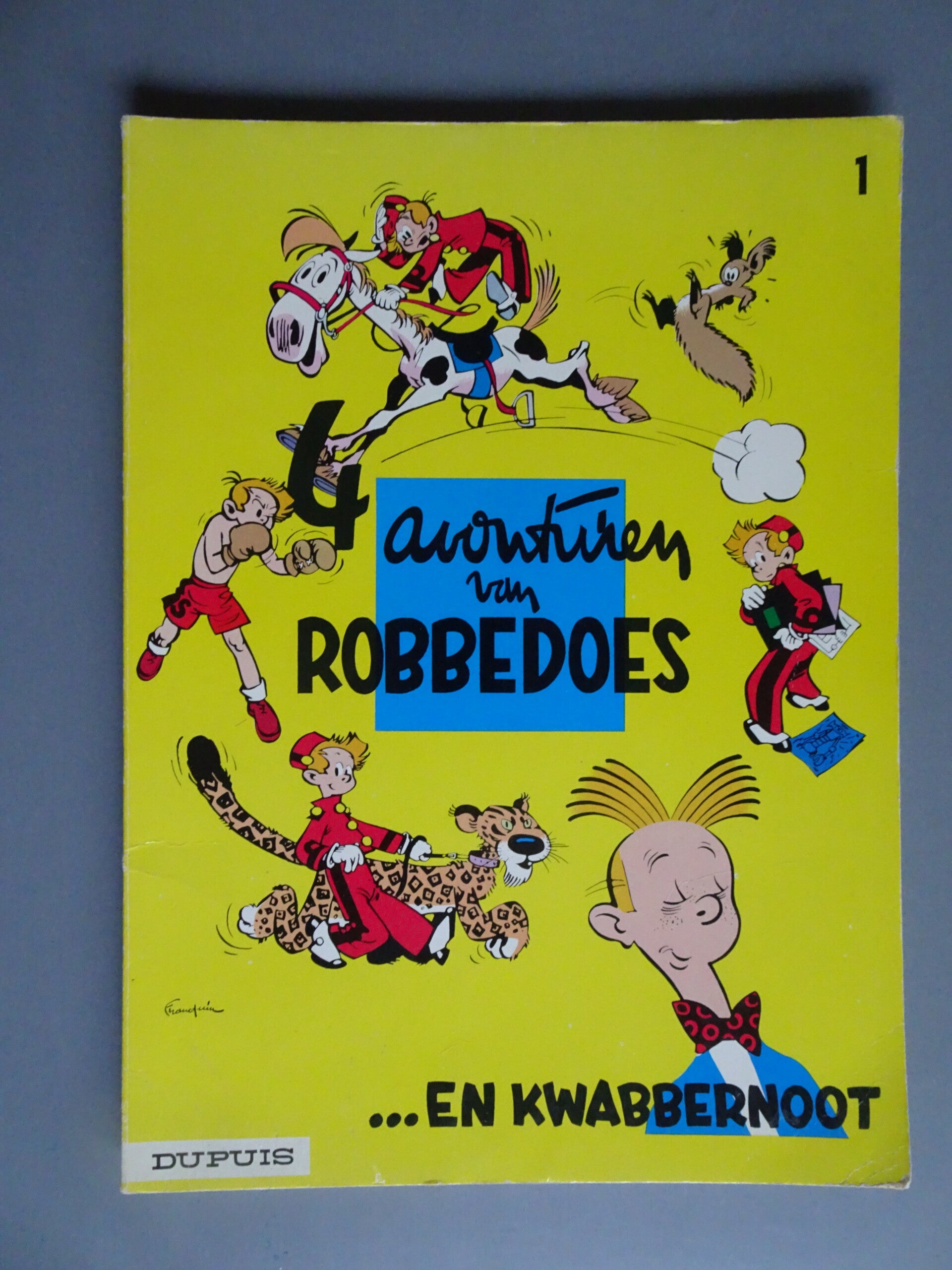STRIPS 4 avonturen van Robbedoes en Kwabbernoot