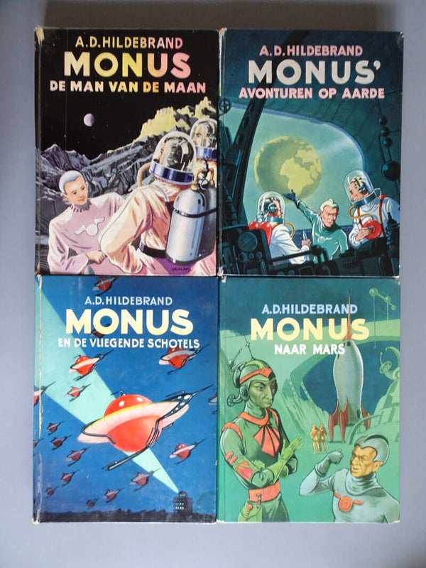 Monus de man van de maan complete serie deel 1 t/m 4