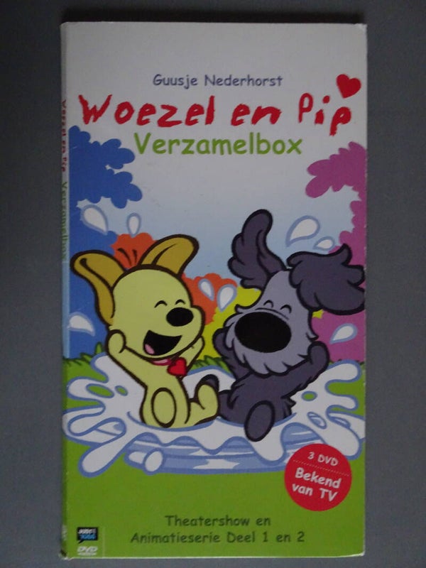 Woezel en Pip verzamelbox 3 CD's . Theatershow en Animatieserie deel 1 en 2