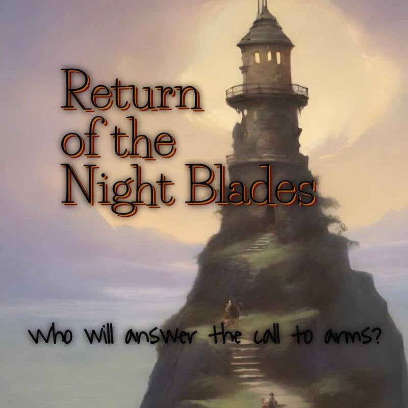 Image of heroes approaching an old abandoned tower. The cover image for the TTRPG game module