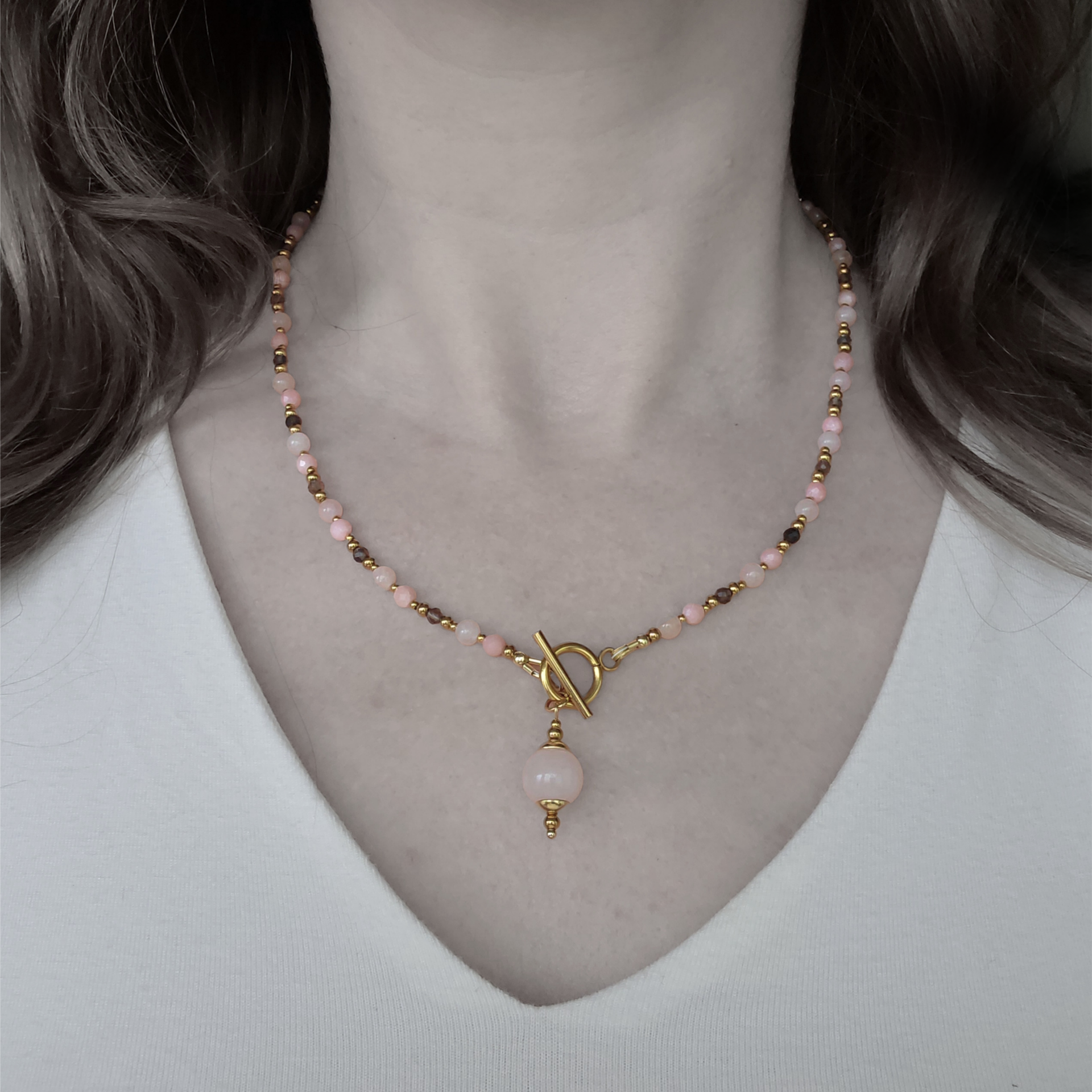 Rose blush ketting | 50cm