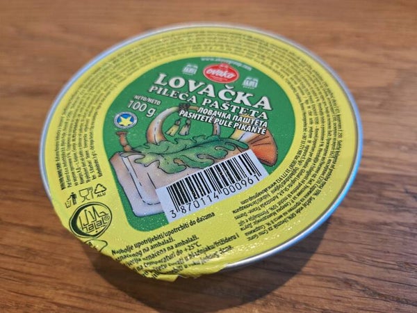 Ovako Jäger Hähnchenbrotaufstrich Halal 100g - Lovacka pasteta