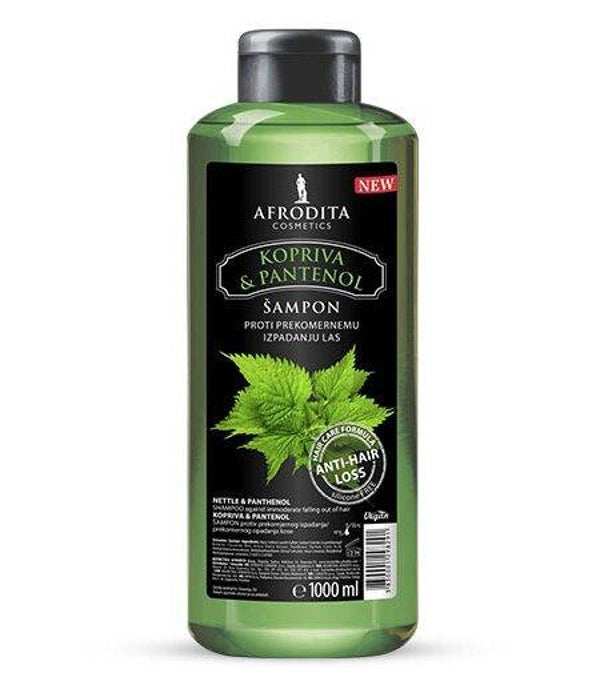 Afrodita Shampoo BRENNESSEL & PANTHENOL 1000ml - Kopriva & Panteol