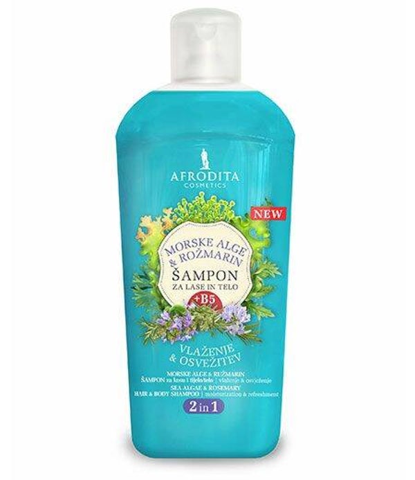 Afrodita Haar und Körpershampoo ALGE & ROSMARIN 1000ml - Alge & Ruzmarin