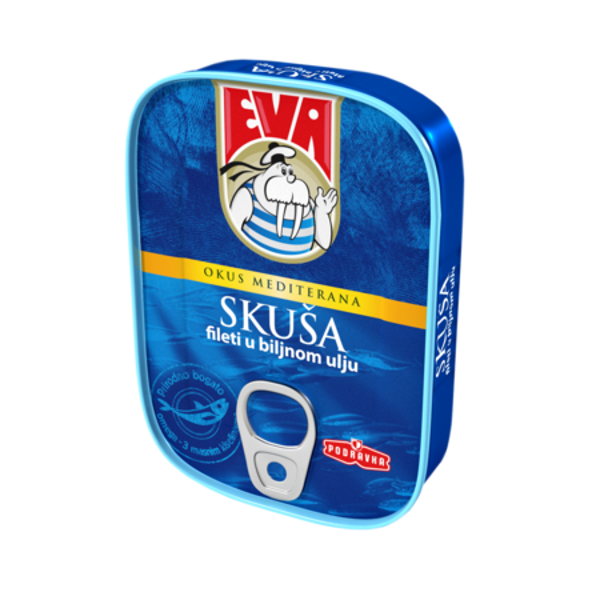 EVA Makrelenfilets in Pflanzenöl - Skusa fileti u biljnom ulju 100 g