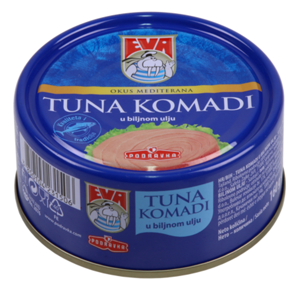 EVA Thunfischstücke in Pflanzenöl - Tuna Komadi u biljnom ulju 160g