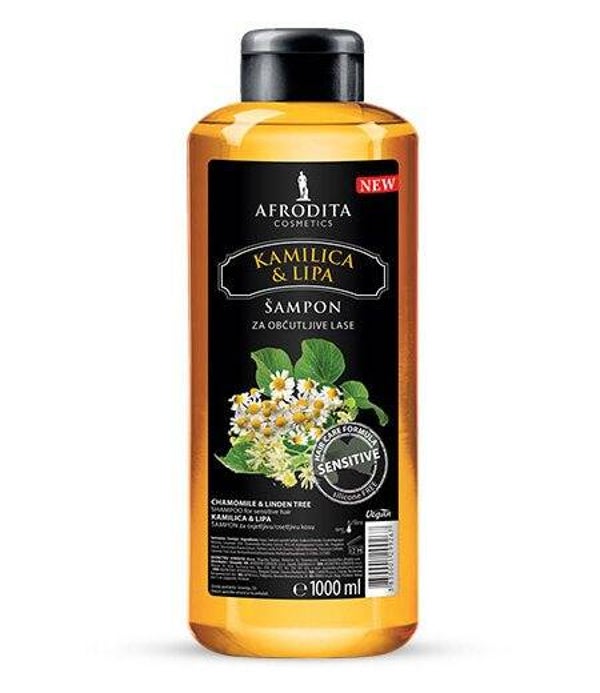 Afrodita Shampoo KAMILLE & LINDE 1000ml - Kamilica & Lipa