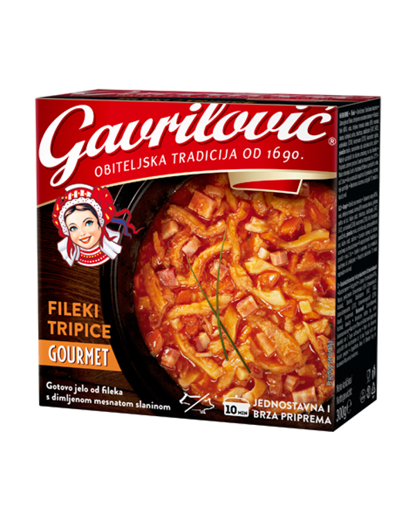 Gavrilovic Rinderkuttelneinfopf mit geräuchertem Schweinebauch Pansen Fileki Tripice 300g