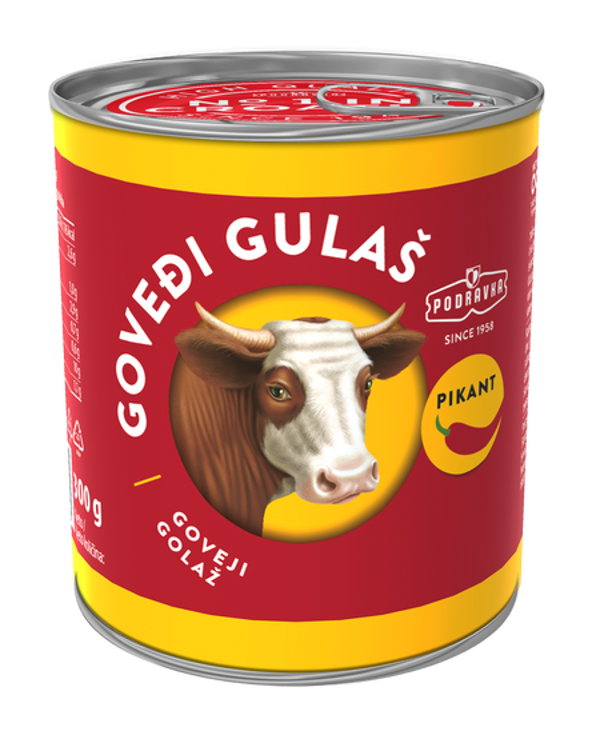 Podravka Rindergulasch Pikant 300g