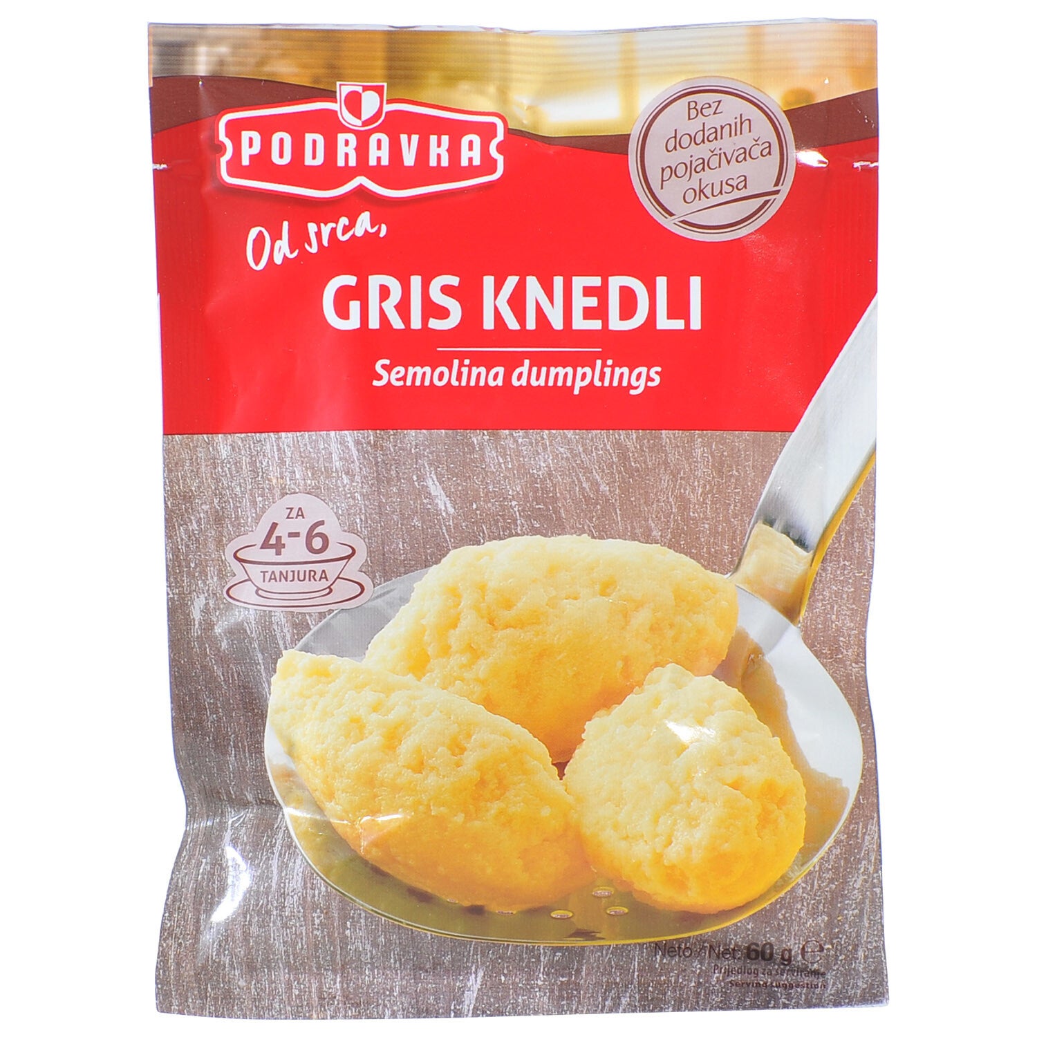 Podravka Gris Knödelzusatz zu Suppen 60  - Gris Knedlig - Gris Knedli - Bakina juha