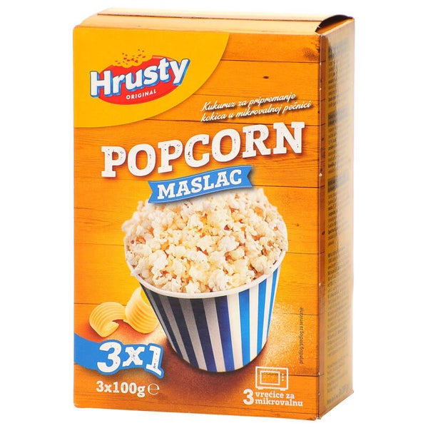 Hrusty Popcornbutter 3x100 g