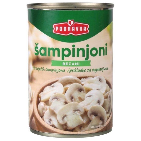 Podravka Champignonin in Scheiben geschnittenoni  400 g - Šampinjoni rezani