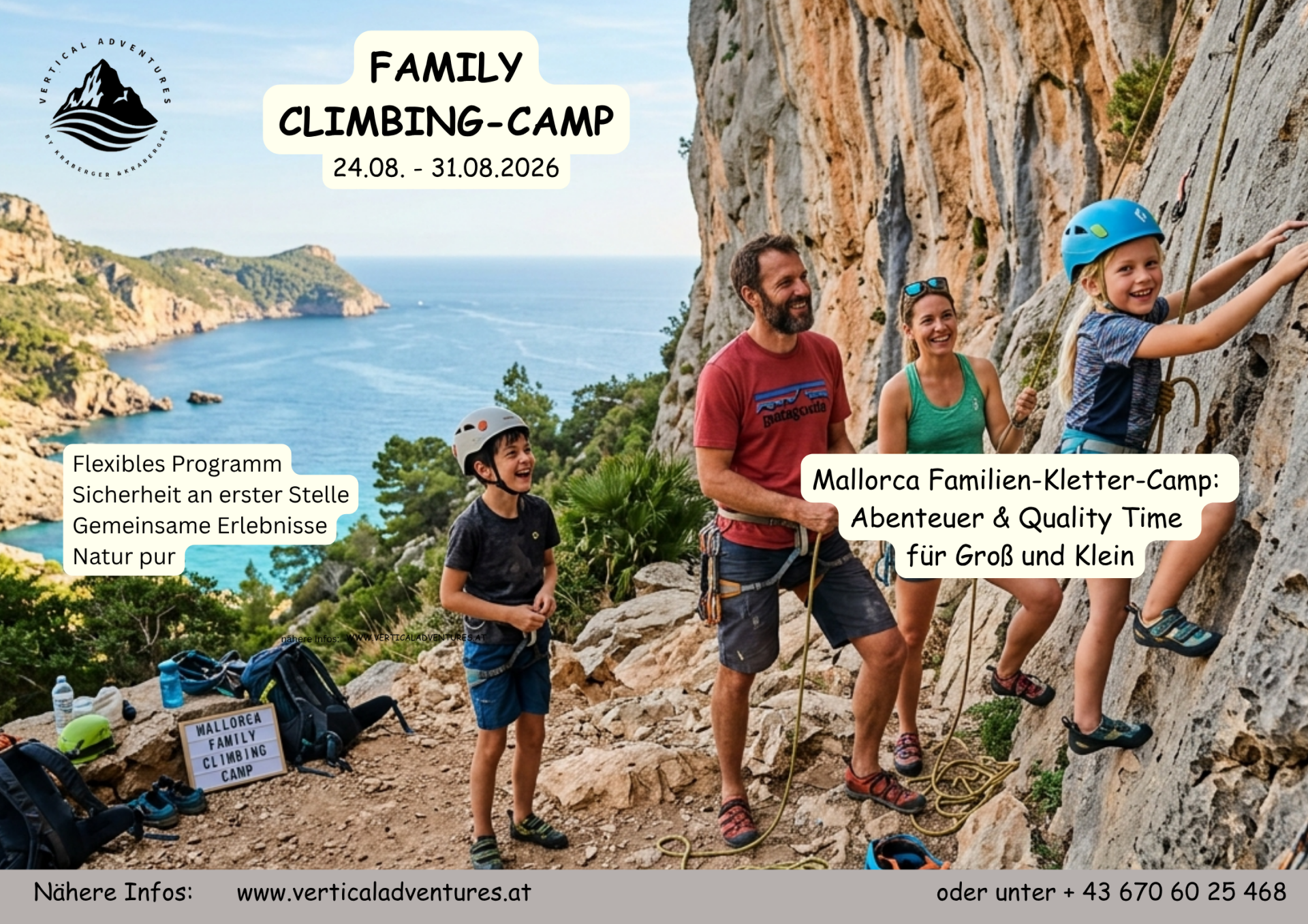 24.08. - 31.08.2026 - Mallorca Family-Climb: Abenteuer & Quality Time für Groß und Klein