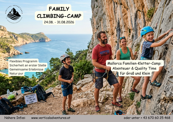 24.08. - 31.08.2026 - Mallorca Family-Climb: Abenteuer & Quality Time für Groß und Klein