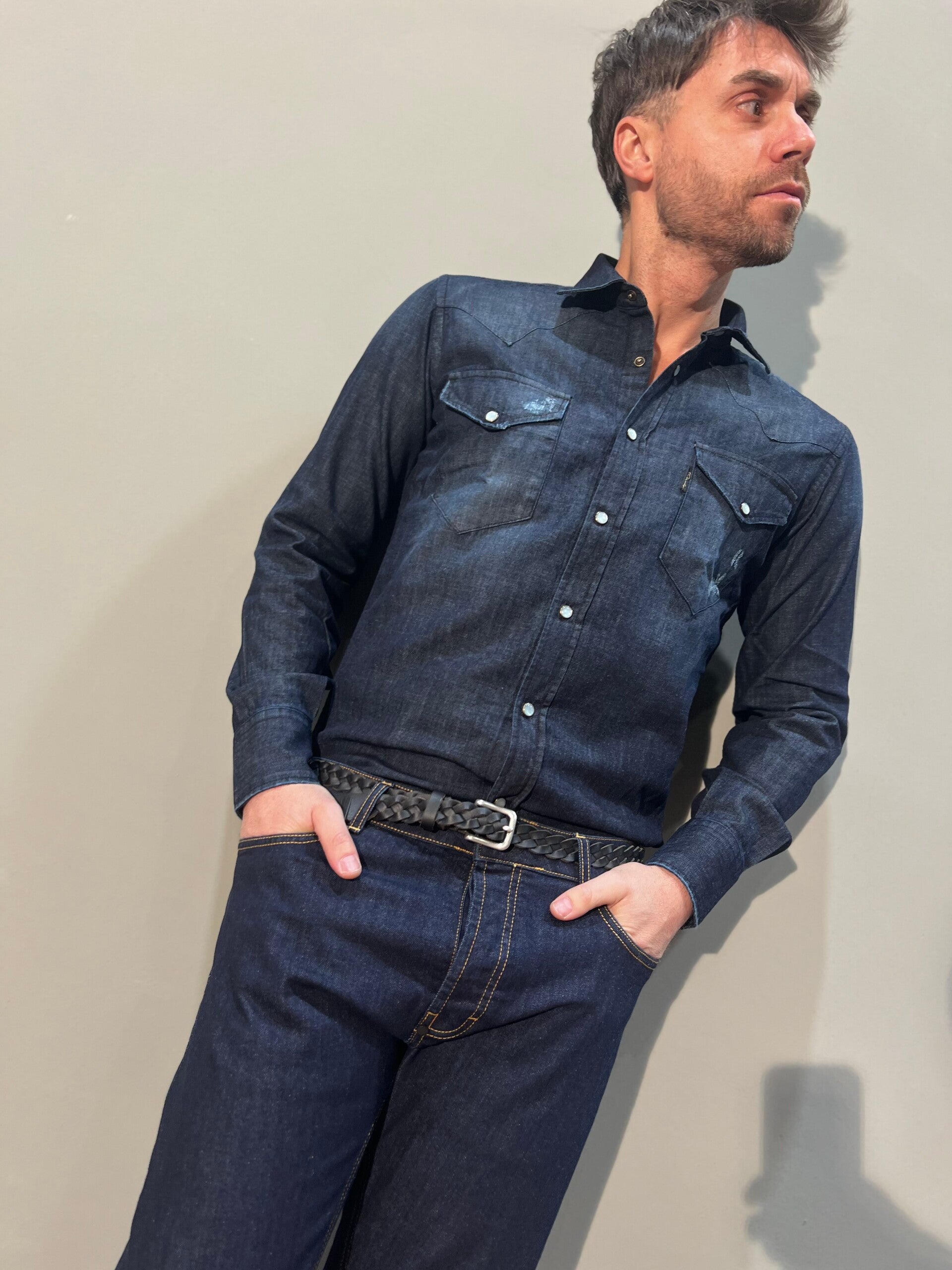 DENIM SHIRT STONE WASH