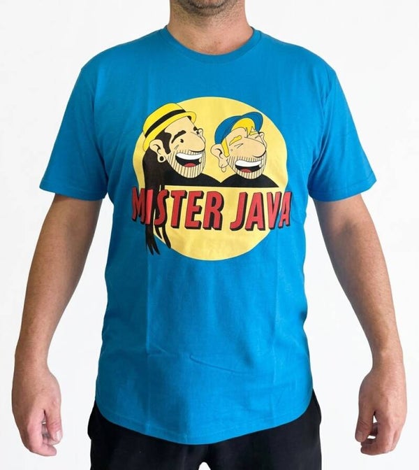 T-SHIRT BLEU Grand Logo Avant
