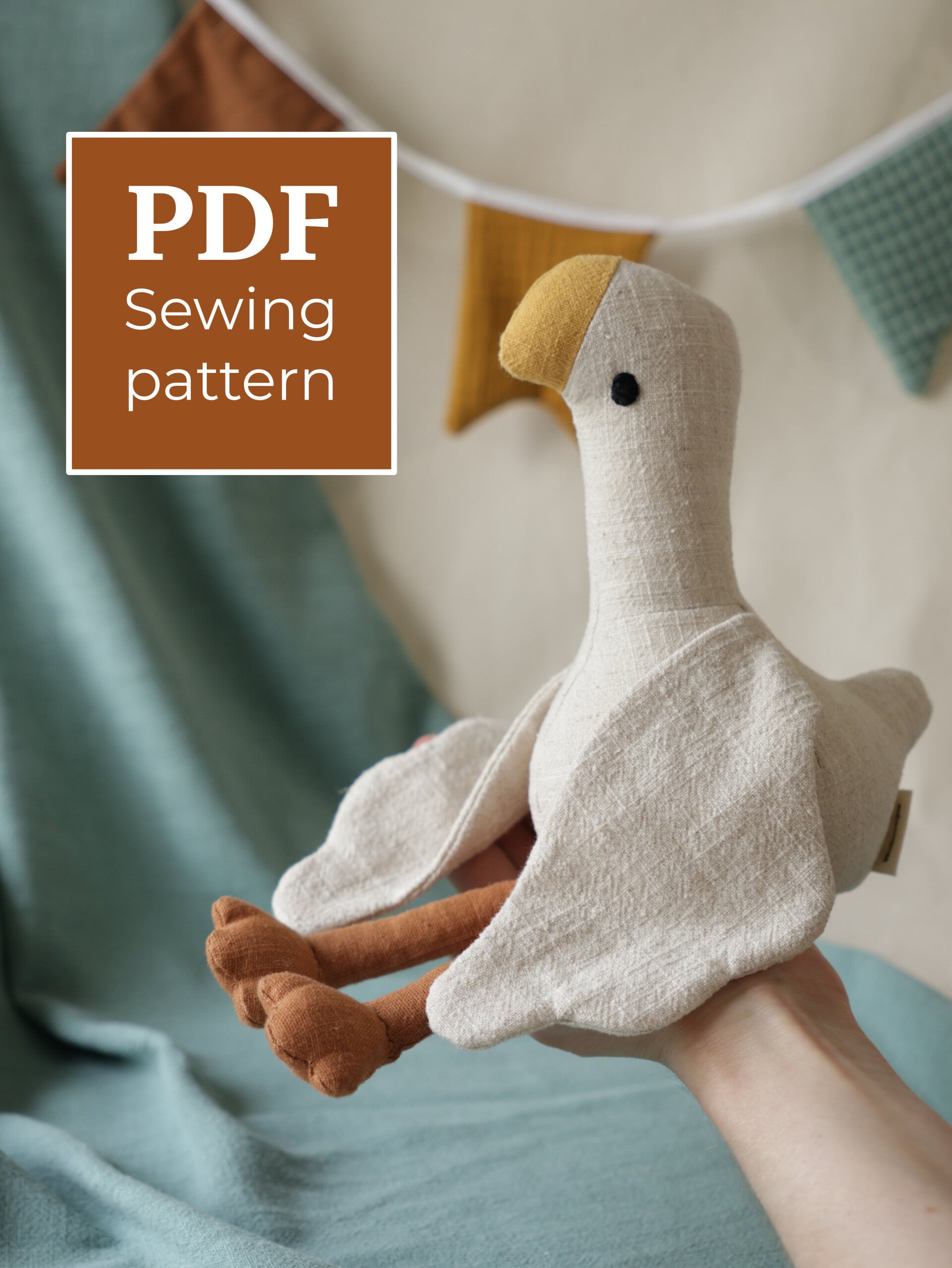 Goose Plush - PDF Sewing Pattern & Tutorial