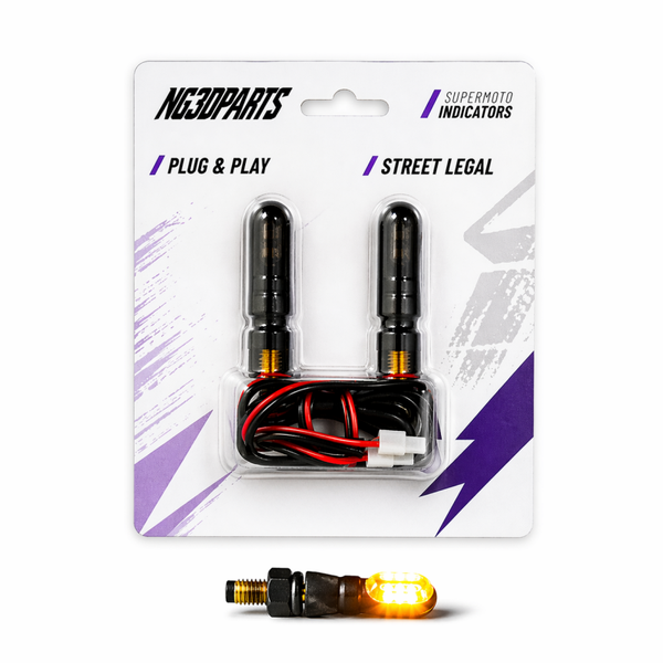 2x Mini LED Blinker, E-Nummer