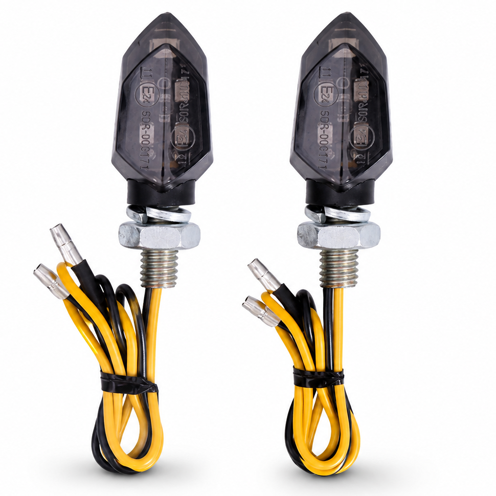 2x Mini LED Blinker Hex , E-Nummer
