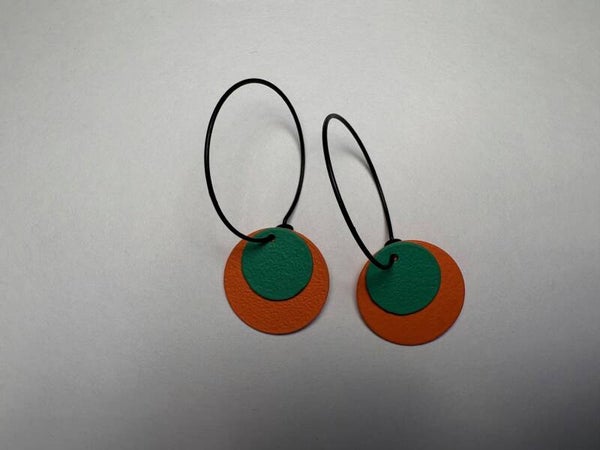 S251105 Dual Dots Orange & Green