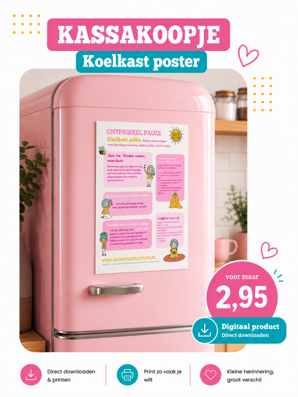 Koelkast Ontprikkel poster