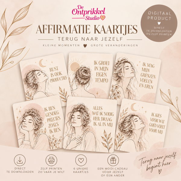 Digitale affirmatie kaartjes